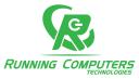 Running computers logo